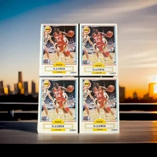 (4x) Hakeem Olajuwon 1990-91 Fleer #73 Lot Houston Rockets HOF