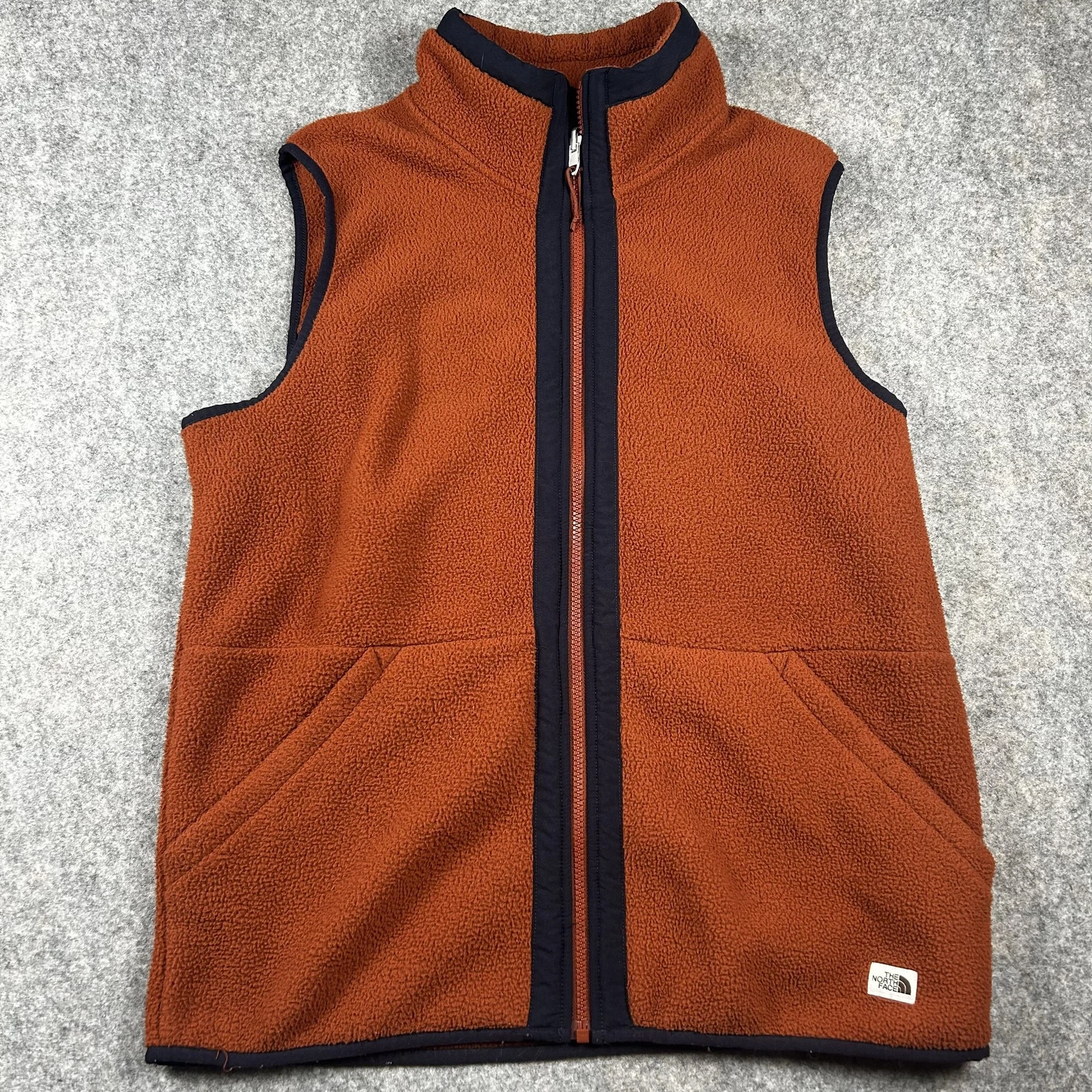 North Face Vest Mens Medium Orange Sherpa Fleece Sleeveless Zip Outdoors Hiking
Opens in a new windo