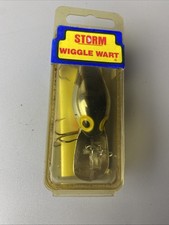 Vintage Storm Pre Rapala Wiggle Wart V140 Silver Black Red Throat  Lure Sealed