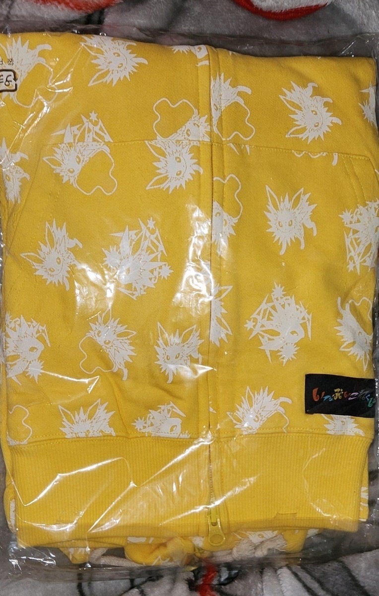 Pokemon Center Original Eevee Collection Colorful Hoodie Jolteon M size  jacket - Main Image