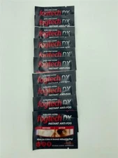 NEW Lot of 10 Fogtech DX Instant Anti-Fog Wipes Eyeglass, Sunglasses, Goggles
