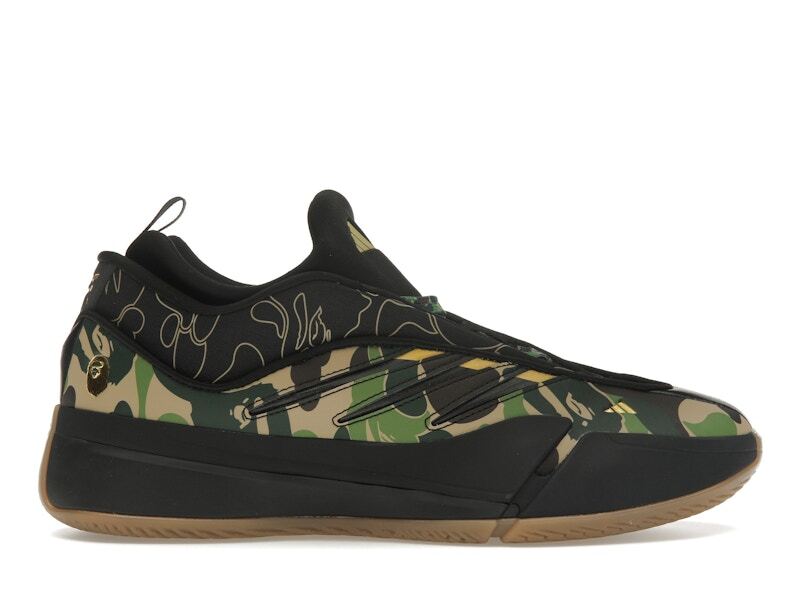 adidas DAME9 BAPE 26cm 新品 adidas BAPE x Dame 9 Black Green - JH6358 | eBay