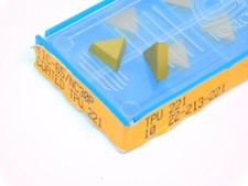 NEW SURPLUS 10PCS. KORLOY  TPU 221  GRADE: TIC65  CARBIDE INSERTS