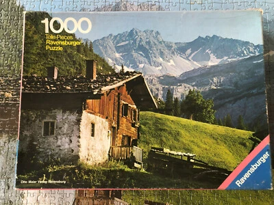 Puzzle Lechtaler Alpen Vintage komplett 1000 Ravensburger 62554339  alt Austria - Bild 1 von 4