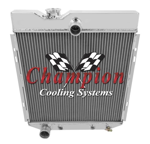 Atom Champion 3 Row Radiator for 1966 - 1977 Ford Bronco 6 Cylinder Engine - Picture 5 of 7