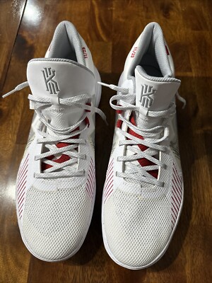 Nike Kyrie Flytrap 5 Mens Size 13 White Red Athletic Shoes Sneakers CZ4100-100