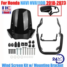 Wind Screen Kit w/ Mounting Bracket For Honda NVA110B NAVi  2018-2023 Windshield