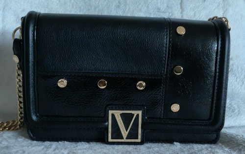 Victoria's Secret The Victoria Mini Shoulder/Crossbody Bag Black Stud Mix NEW - Picture 6 of 11