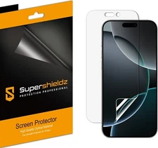 3X Supershieldz Clear Screen Protector for Apple iPhone 16 Pro/ 17 / 17 Pro