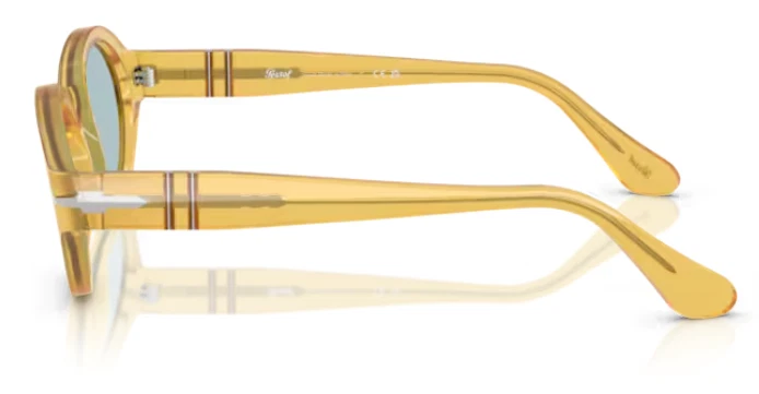 Óculos de sol masculino vintage Persol 0PO3378S Loris 204/56 Miele/azul 53 mm - Imagem 3 de 4