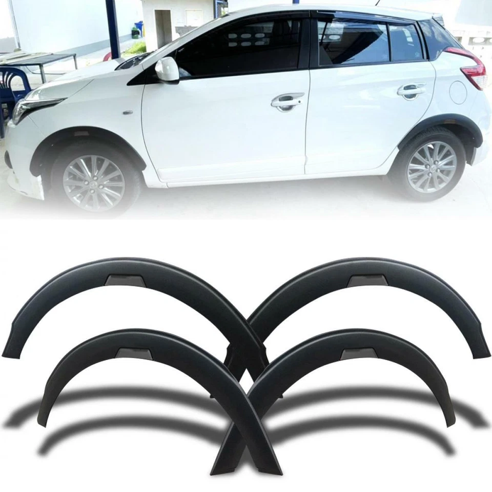 Arco de rueda Fender Flare negro mate 3" para Toyota Yaris Hatchback 5 puertas 2014-2021 Foto 4 de 4