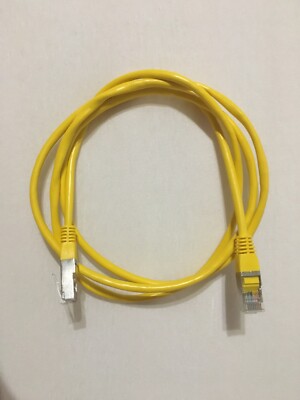 Netzwerkkabel Patchkabel 1,5m CAT5e U/UTP Ethernet Lan Patch Kabel DSL gelb