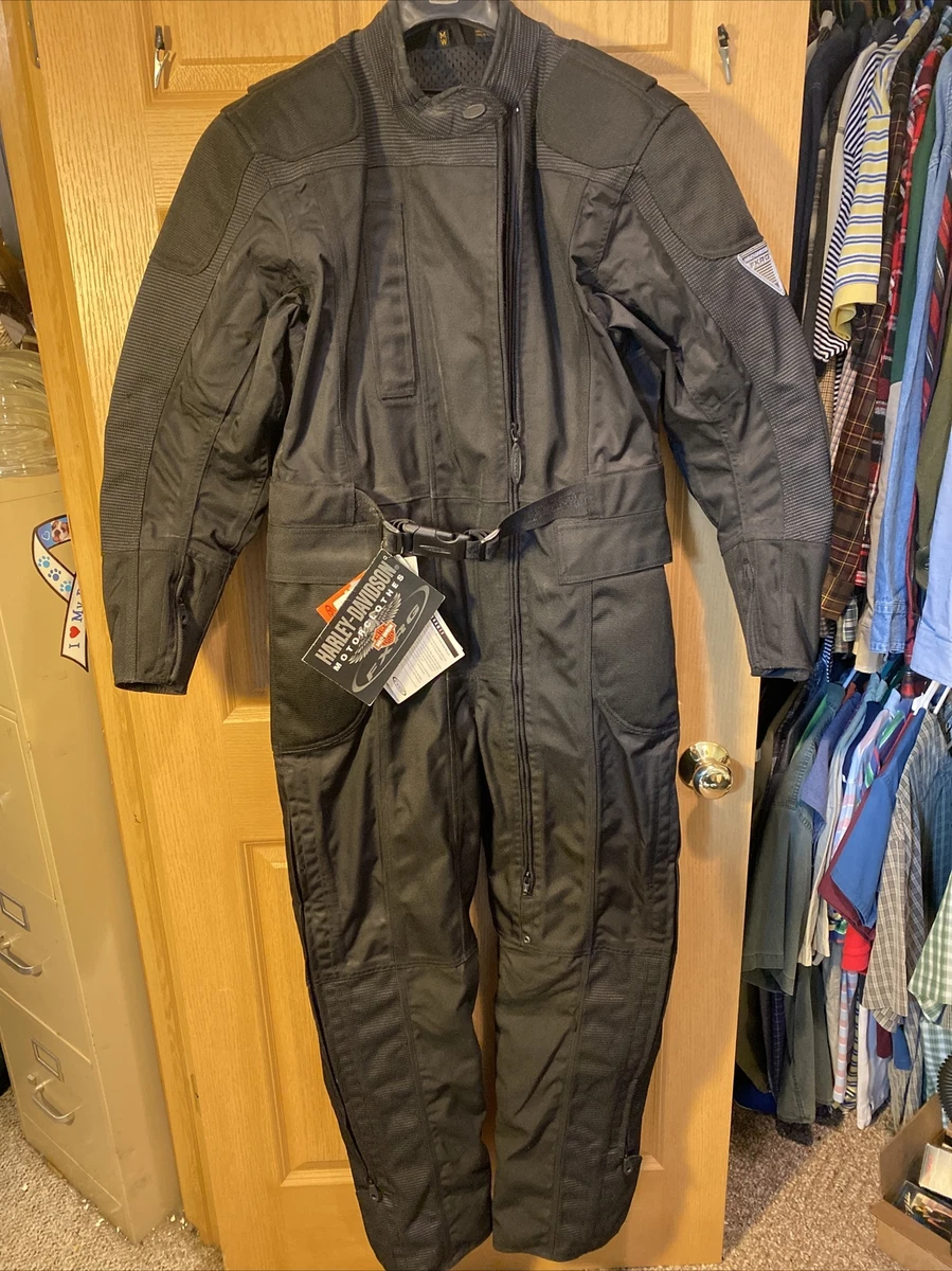 Harley Davidson FXRG Waterproof Overall Riding Suit Black 98506 99 Women s M Med