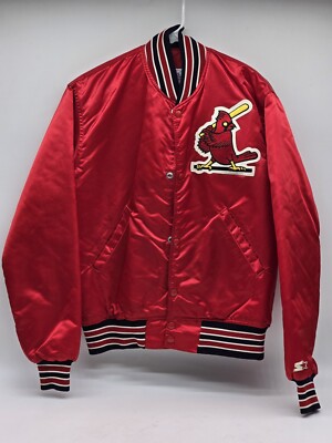 Vintage St Louis Cardinals Starter Jacket Satin Red MLB Baseball