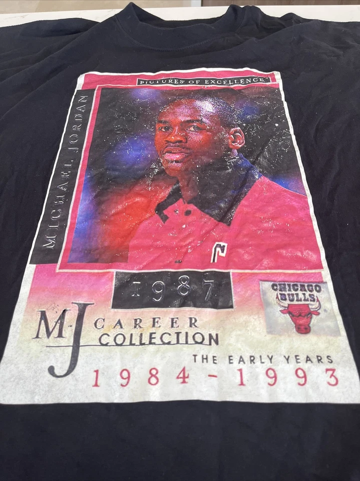 Camiseta Top Camiseta Gráfica Vintage Hecha en EE. UU. Jordan Chicago Bulls Talla 4XL Foto 4 de 4