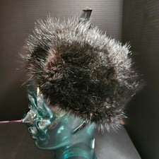 Vintage Dyed Muskrat Sides Fur Hat Canada M