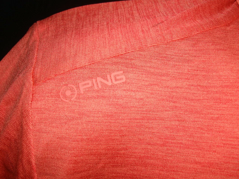 NWT Ping Golf Sensor Cool W/Coolmax UPF 50+ Heathered Red S/S Polo Shirt Sz.S - Image 3 of 4
