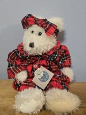 J.B. Bean & Associates Boyds 17" Weighted Plush Bear In Plaid