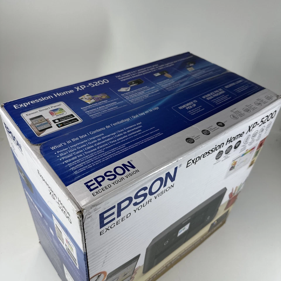 Epson Expression Home XP-5200 Wireless All-In-One Color Printer SCAN COPY 2-Side - Image 2 of 3