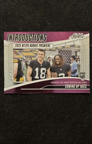 2025 Panini Absolute Countdown Calendar Ashton Jeanty Base (RAW)