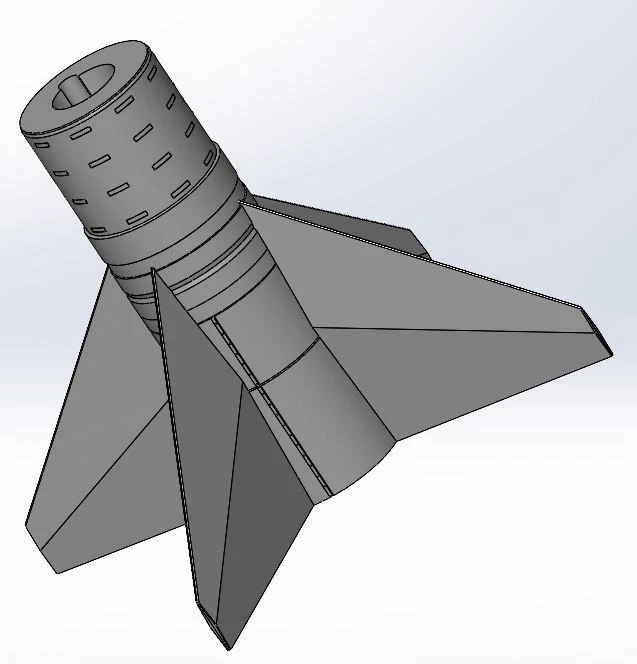 Kit Honest John M31 para tubos de carrocería LOC 2.56 modelo de cohete volador Foto 3 de 4