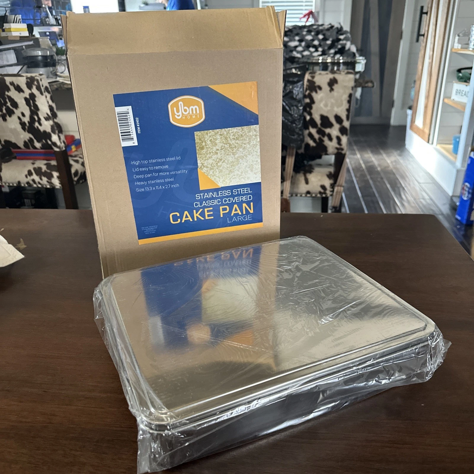 Stainless Steel Covered Cake Pan Ybm Home 13x11
Opens in a new window or tab