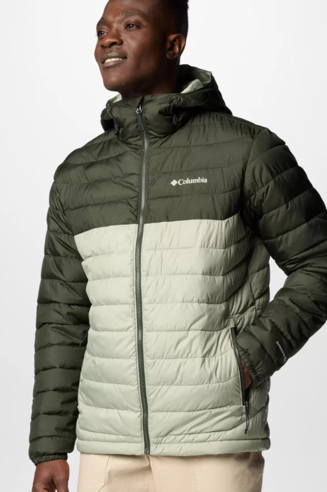 Columbia Mens White Out II Omni Heat Insulated Hooded Jacket Sz XL Safari - Image 4 of 4