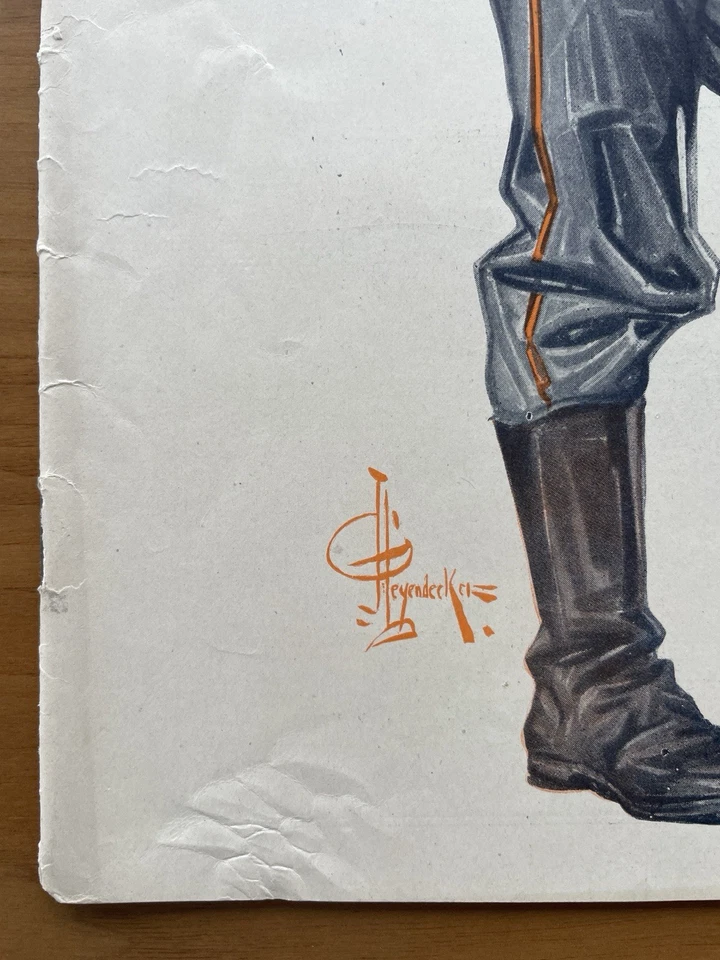 Collier's The National Weekly 1914 - JC Leyendecker Gay Interest Bull Durham ad - Image 4 of 4