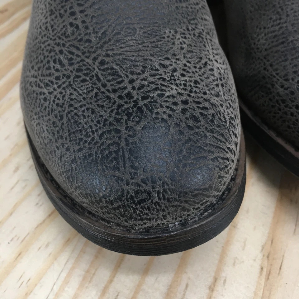 Botas Madeline para mujer 9 M mantecosas altas para montar hasta la rodilla gris imitación cuero cómodas Foto 4 de 4