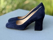 Stuart Weitzman Curveblock 85 Pumps in Nice Blue size 7 new no box