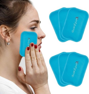 Small Cooling Pads Gel 7.5 x 11.5 cm Pack of 6 Reusable Mini Cool Pack for Ch...