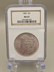 1885 Morgan Silver Dollar $1 - NGC MS 63