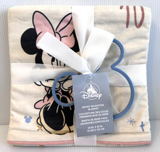 NEW Disney Baby Mickey Minnie Milestone Baby Blanket with Mickey Frame