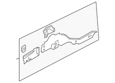 Genuine Nissan Outer Rail 75130-JK000