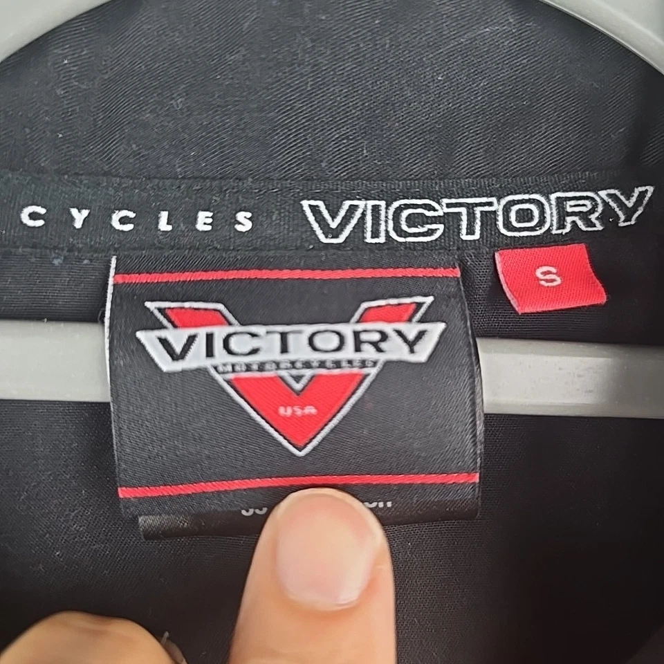 Victory Motorcycle Mechanics Shirt Size Small Button Up Short Sleeve Biker - Image 4 of 4