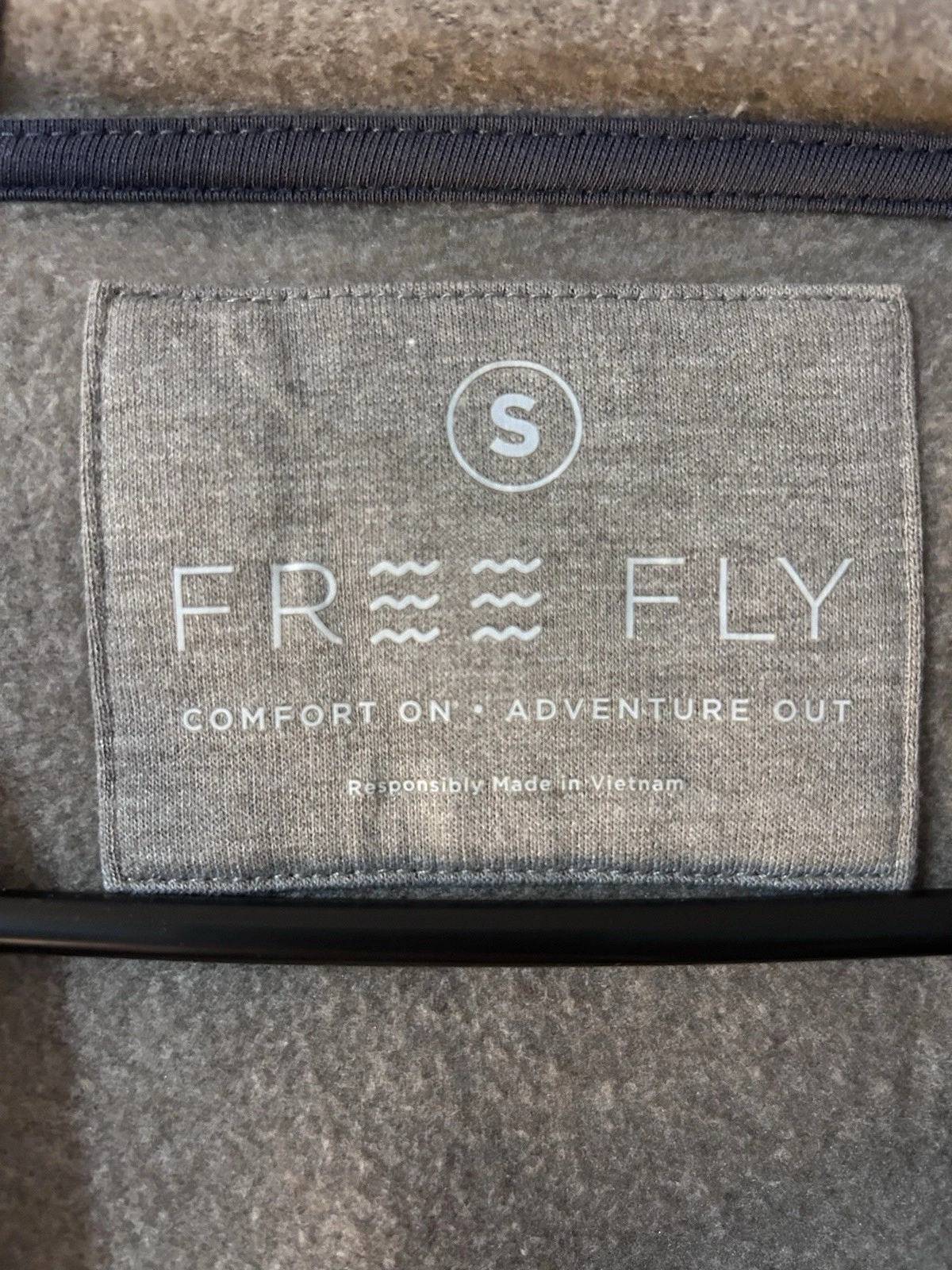 VETEMENTS Free Fly Felpa con Cappuccio Donna S Abbigliamento Sportivo Corsa Taupe Bambù