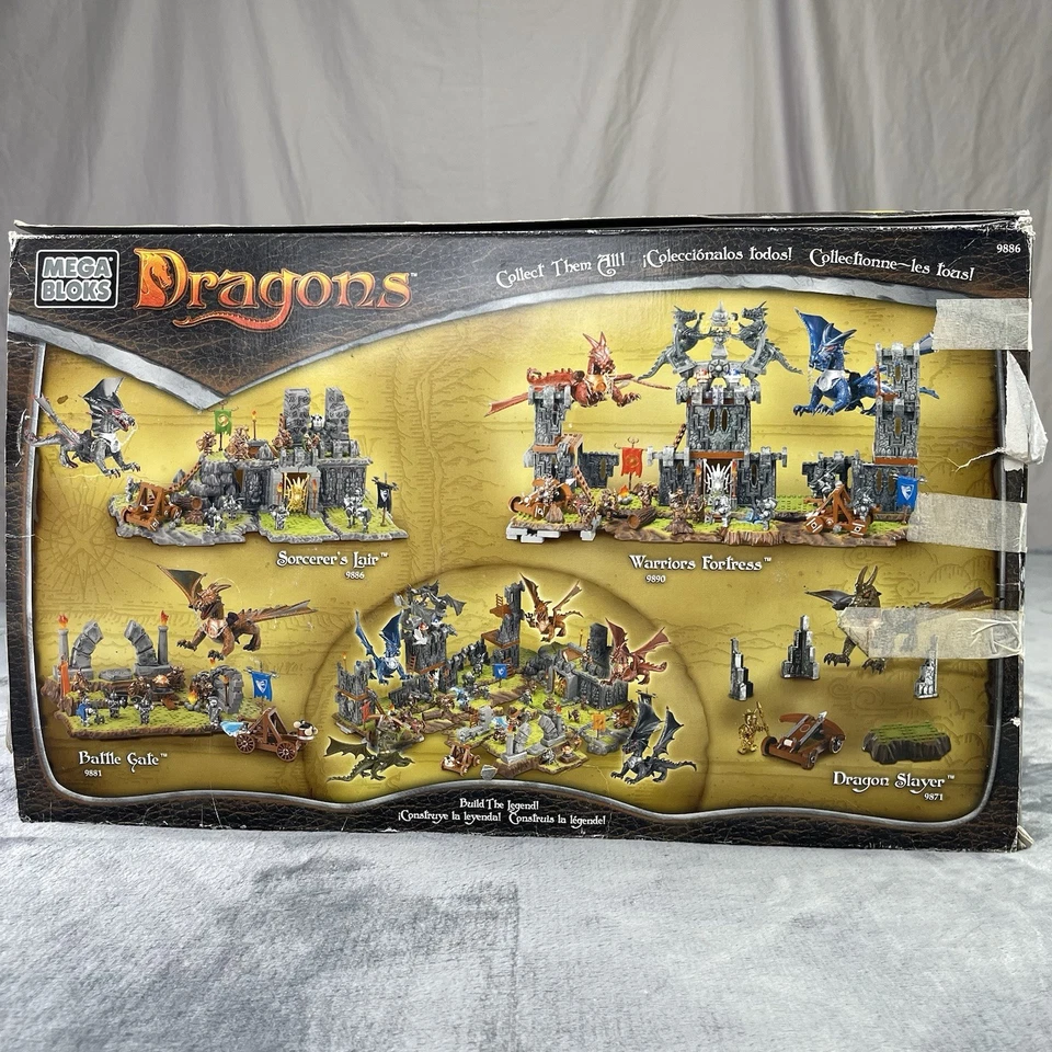 Mega Bloks Dragons Sorcerer's Lair Set 9886 Complete - Image 2 of 4