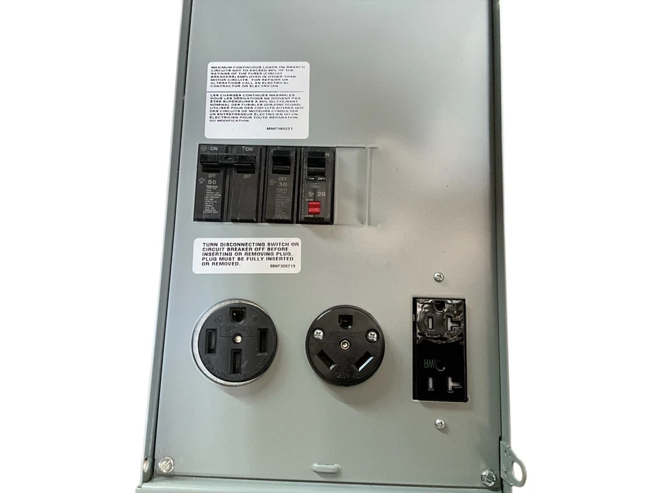 U075GP6 Type RV Power Outlet Pedestal, 120/240 VAC, 100 A, 1 Phase, NEMA 3R - Image 2 of 3