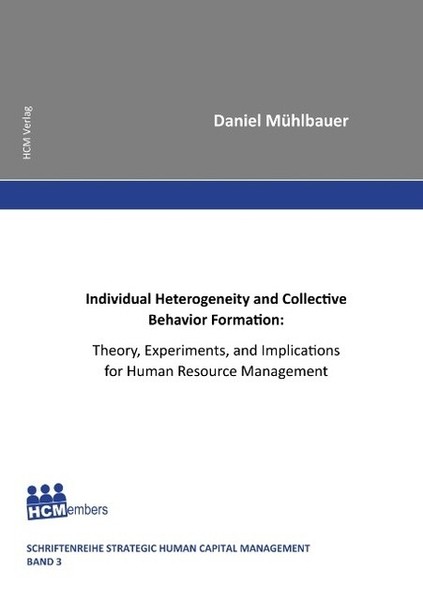 Individual Heterogeneity And Collective Behavior Formation: Theory, Experiments,-image