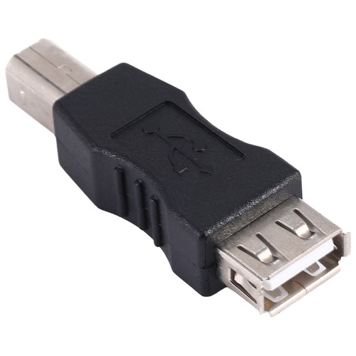 3X(USB printer adapter type A female - type B male black silver tone T9H3)2102 - Afbeelding 4 van 6