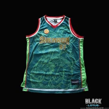 Dragon Ball Z Shenron Basketball Jersey DBZ 07 Green Red BoxLunch size XL
