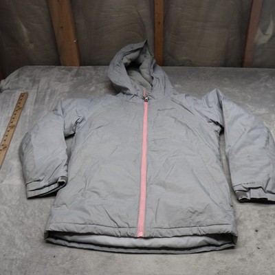 Columbia Jacket Girls Large 14/16 Grey Alpine Action II Fleece Lined Outdoor