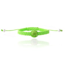 Green Crystal Fireball Adjustable Children's Bracelet