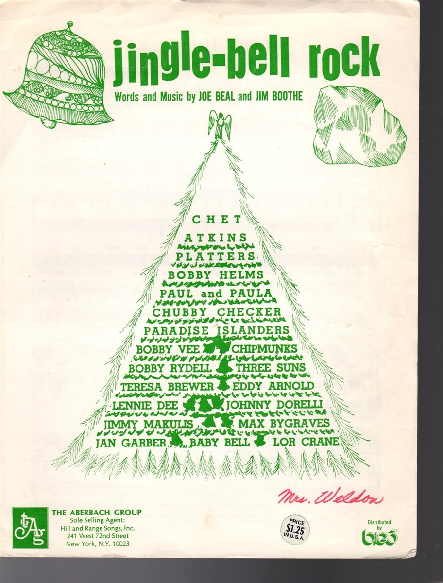 Jingle-Bell Rock Sheet Music 1957 | eBay