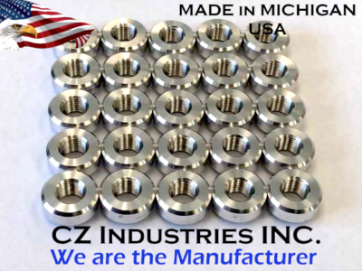 1 1/4 NPT Aluminum Female Weld On Flange Bung Fitting 1 1/4" NPT - Foto 13