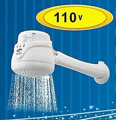 gasFlex CORALMAX 110V Electric Instant Hot Water Shower Head with Wall  Support - White for sale online | eBay