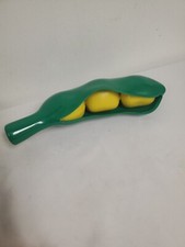 Pull Apart Peas In Pod Toy Play Food- Large Scale 12.5" Plastic Rubber