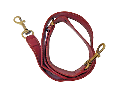 Coach Burgundy Faux Leather/Brass Clasp Detachable  display picture 1
