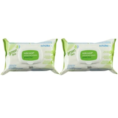 Schülke mikrozid universal wipes green line 2 x 114 Tücher Flächendesinfektion
