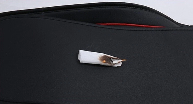 Audi Mercedes Coprisedili Nero Filo Rosso Similpelle Set Completo Imbottito - Immagine 3 di 4